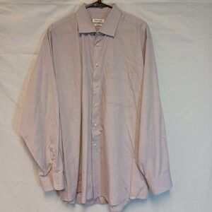 Mens Calvin Klein Slim Fit  Long Sleeve Shirt 18 Neck 34/35 Chest Regular Fit